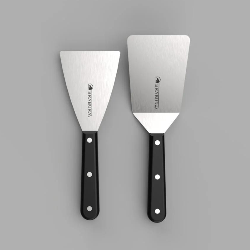 Accesorios de cocina exterior Brabura en acero inoxidable sobre encimera modular